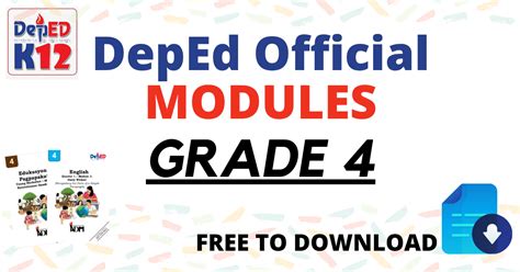 elibro grade 4 quarter 2|DepEd Official MODULES for GRADE 4 .